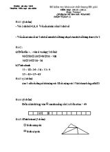 Bộ đề khảo sát học sinh giỏi Toán lớp 2 - Năm học 2010-2011 - Trường Tiểu học Gia Sinh